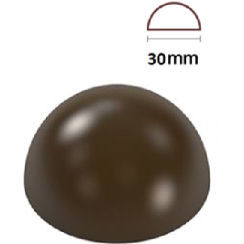 Implast 3cm Half Sphere Polycarbonate Chocolate Mould